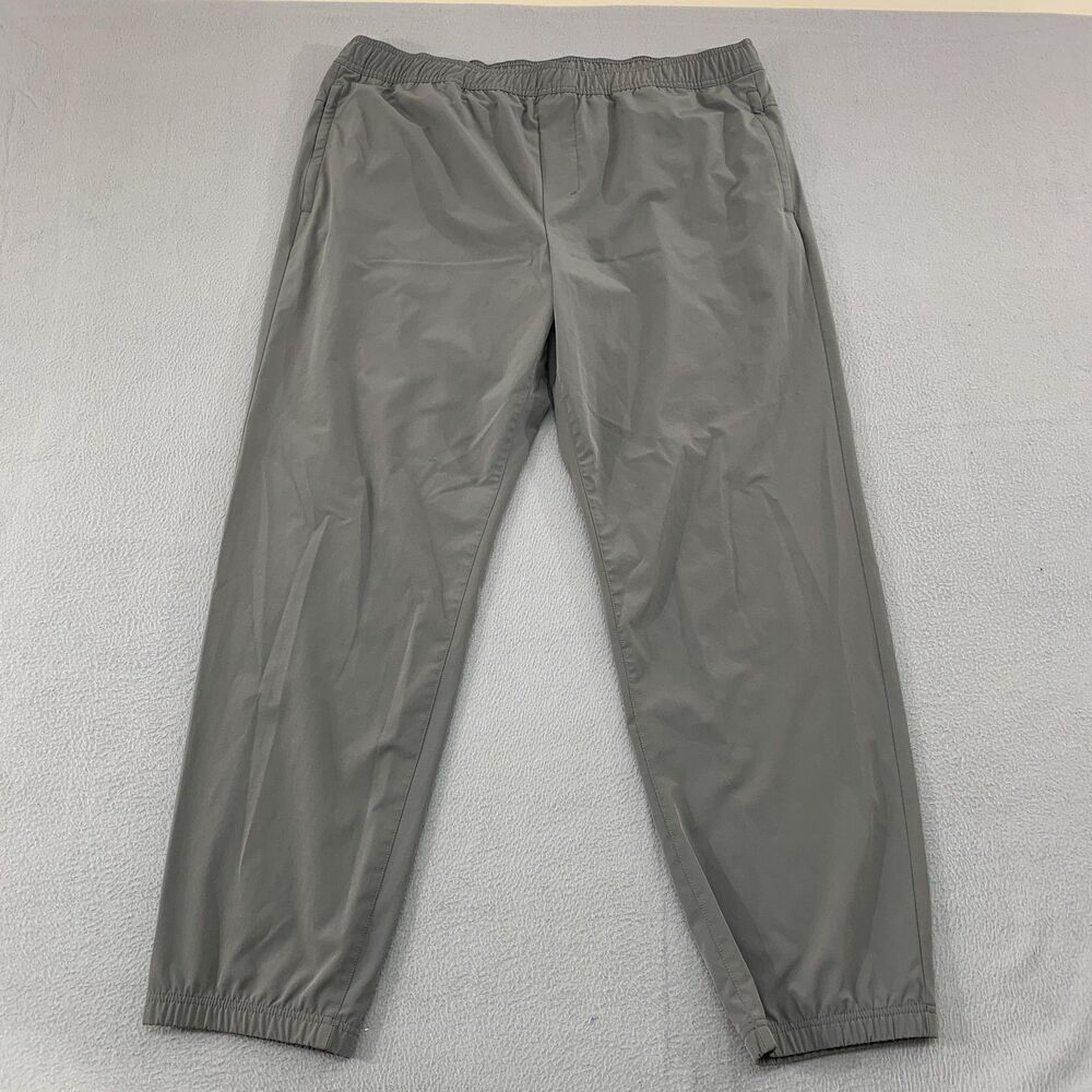 Soybu Pants Mens XXL Gray Jogger Elastic Cuffs Stretch Lightweight Athleisure